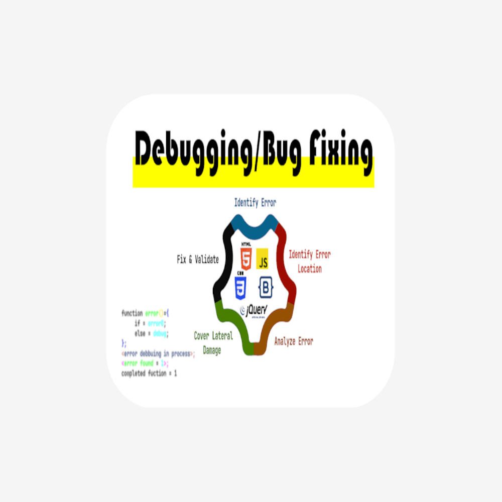 Debugging/Bug fixing service for all types of websites